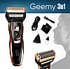 Машинка для стрижки Geemy GM-595 3в1, беспроводной триммер, бритва, машинка для стрижки волос (бороды), фото 8