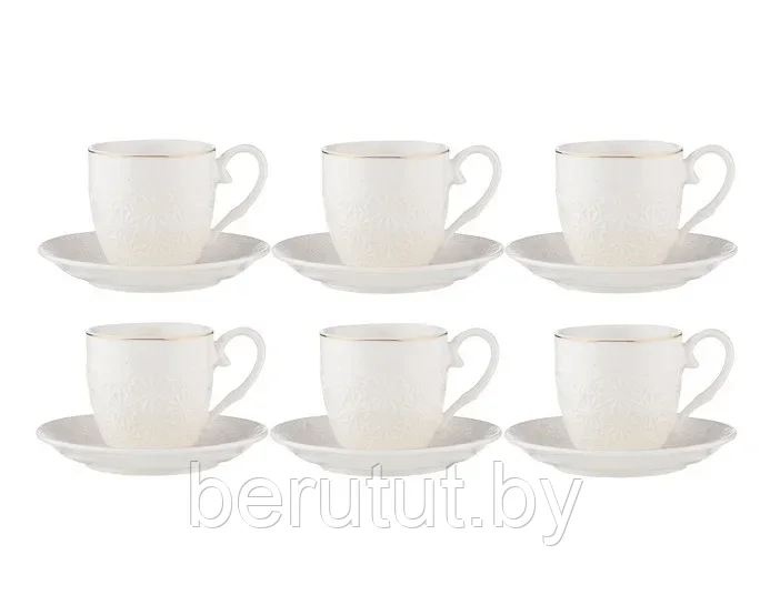 Кофейный набор фарфоровый 6 персон Bekker - фото 2 - id-p201442011