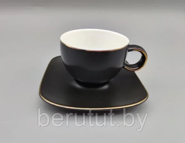 Кофейный набор фарфоровый 90 мл 6 персон Bekker - фото 2 - id-p201442959