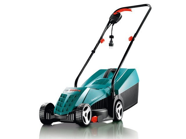 Газонокосилка электрическая BOSCH ROTAK 32 NEW (1200 Вт, шир.32 см, выс. 20-60 мм, пластм. корпус, без - фото 1 - id-p201444194