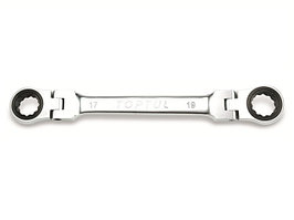 Ключ накидной 10х11мм с поворотными трещотками TOPTUL