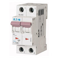 Eaton PL7 2P 16A, тип С, 10кА, 2М Автоматический выключатель