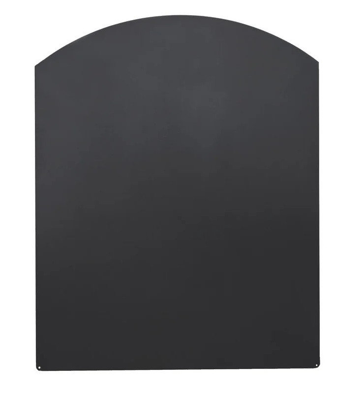 Лист под печь-камин КПД LP06 чёрный, размер 1000х1000 мм - фото 1 - id-p201450213