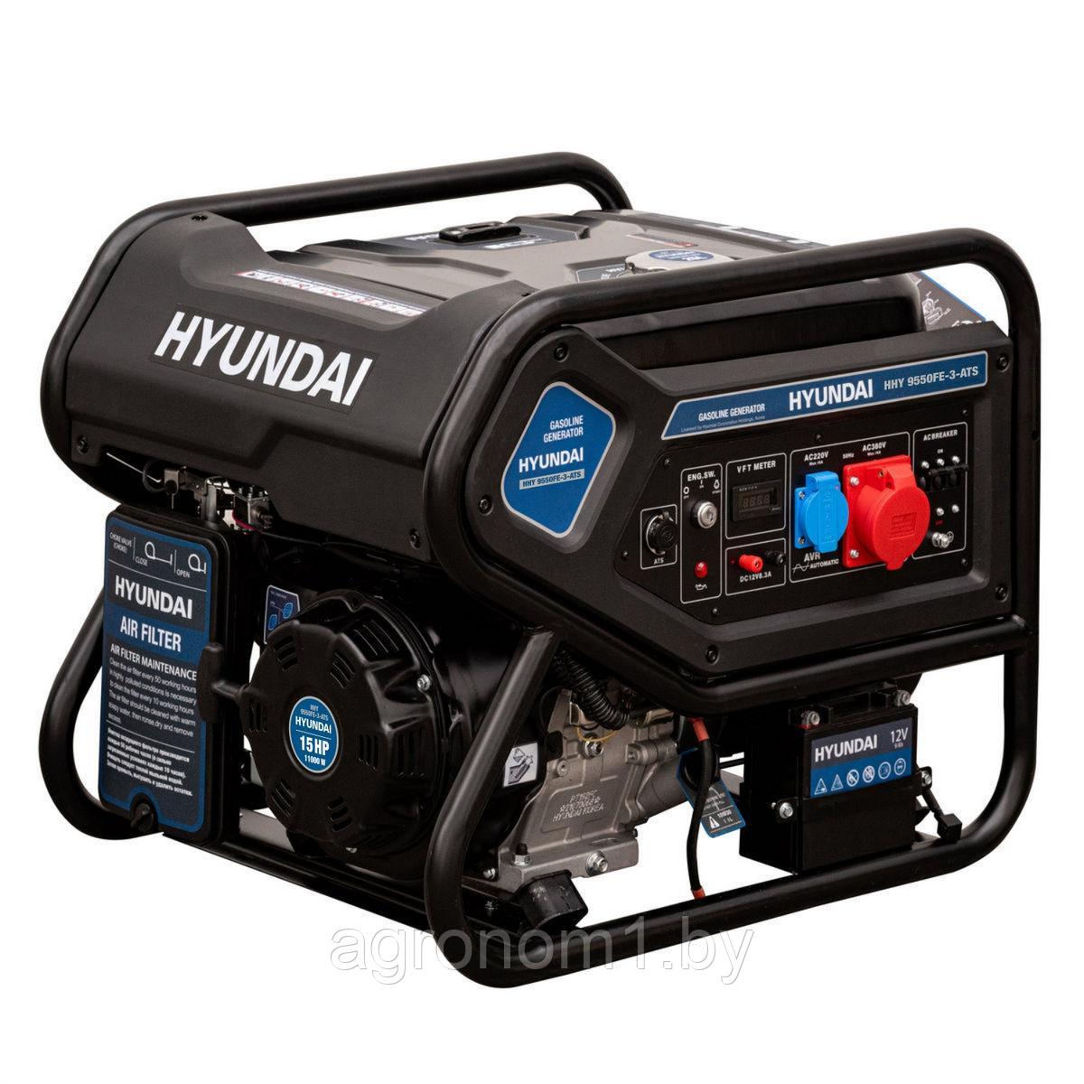 Бензиновый генератор Hyundai HHY9550FE-3-ATS - фото 1 - id-p201450031