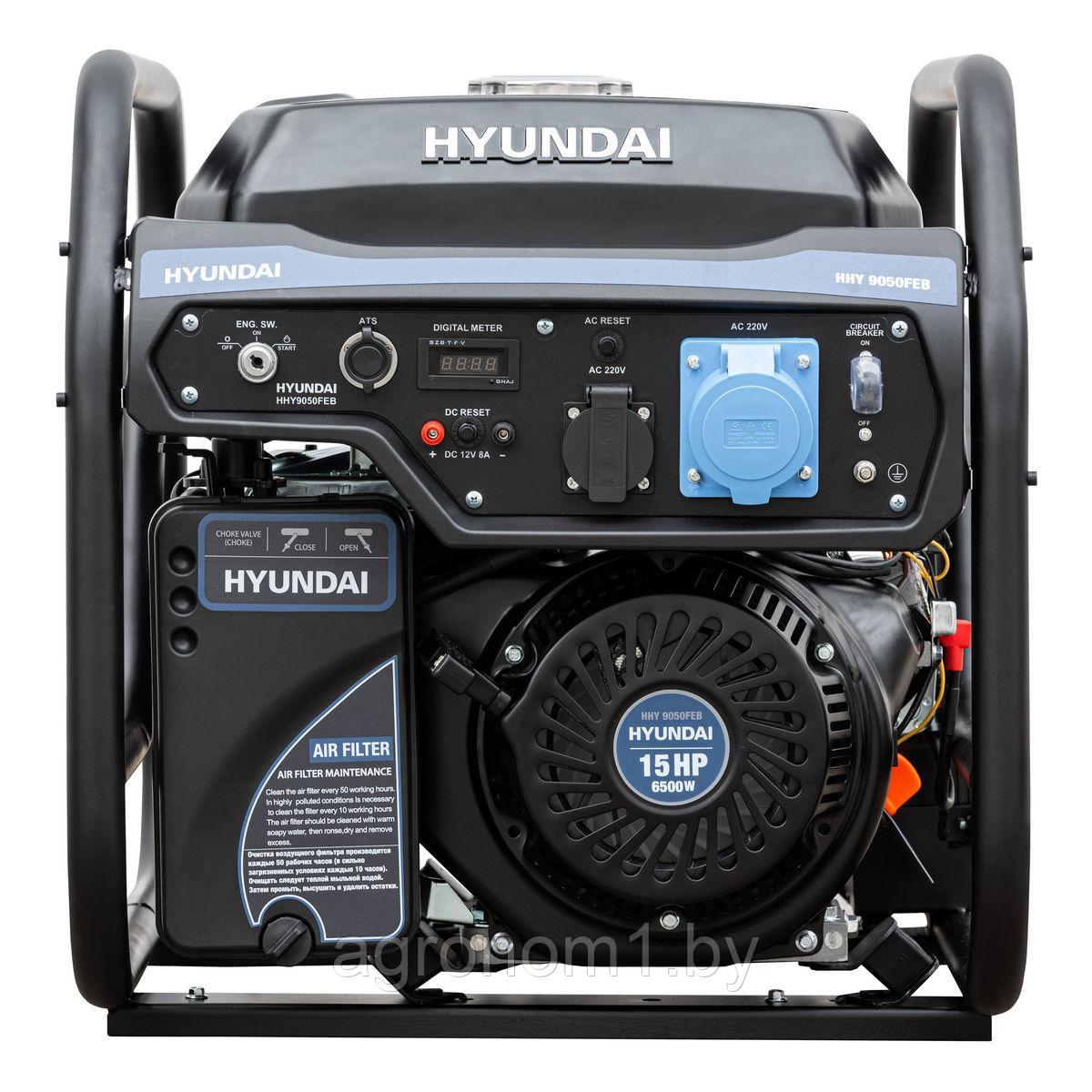 Бензиновый генератор Hyundai HHY9050FEB-ATS - фото 5 - id-p201450224