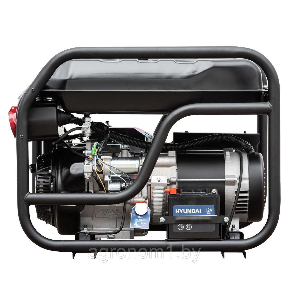 Бензиновый генератор Hyundai HHY9050FEB-3 - фото 3 - id-p201450228