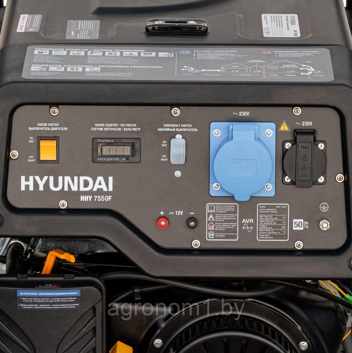 Бензиновый генератор Hyundai HHY 7550F - фото 4 - id-p201450257