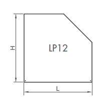 Лист под печь-камин КПД LP12 чёрный, размер 1200х1200 мм - фото 2 - id-p201450263