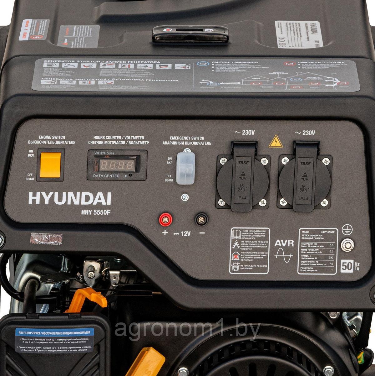 Бензиновый генератор Hyundai HHY 5550F - фото 4 - id-p201450266