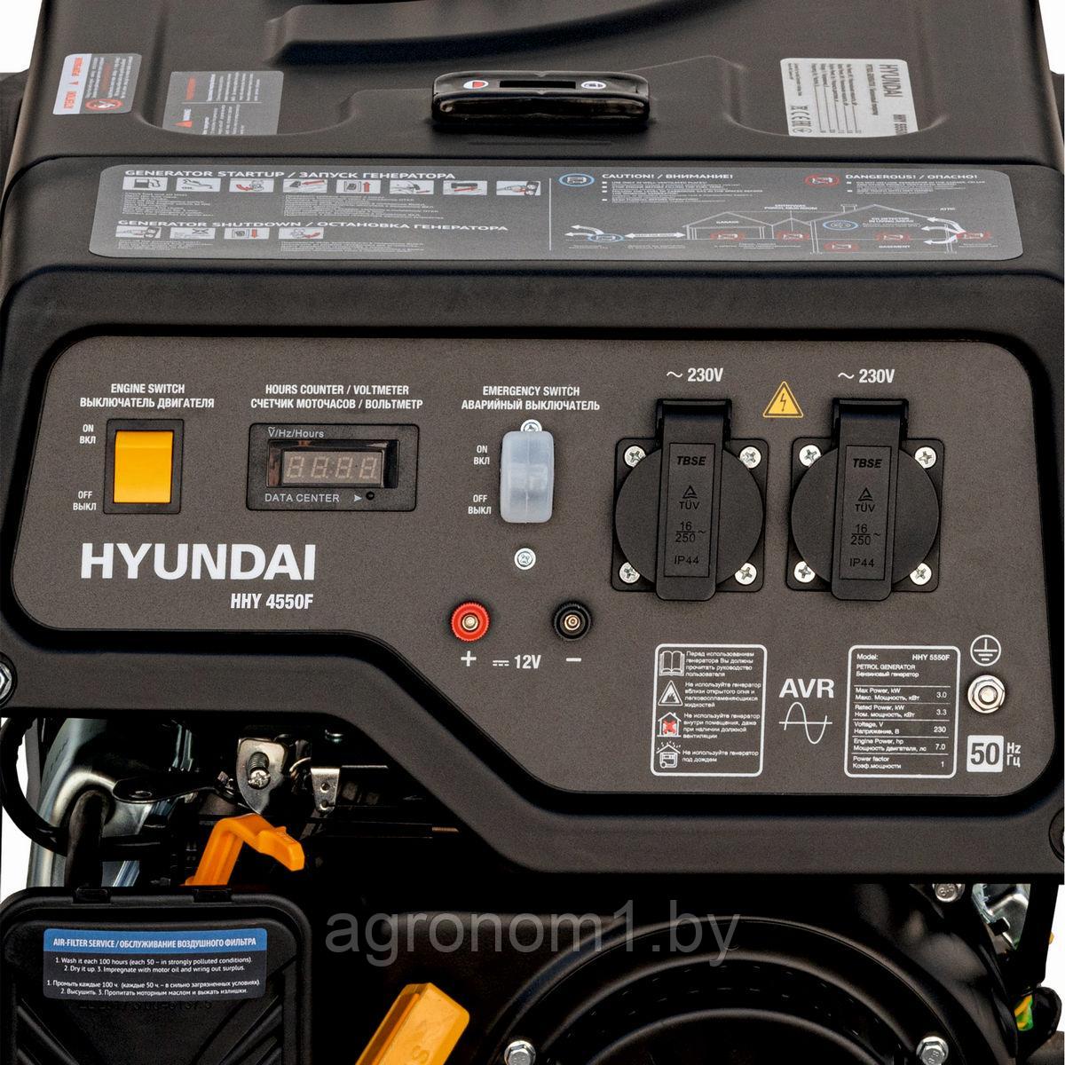 Бензиновый генератор Hyundai HHY 4550F - фото 4 - id-p201450273