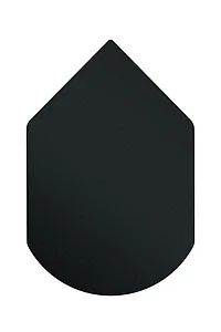 Лист напольный угловой КПД чёрный, размер 650х990 мм