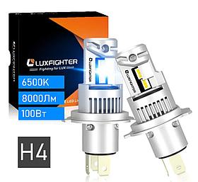 Лампы светодиодные LED H4 (к-т 2шт) 6500K 8000LM 100 ватт Plug and Play