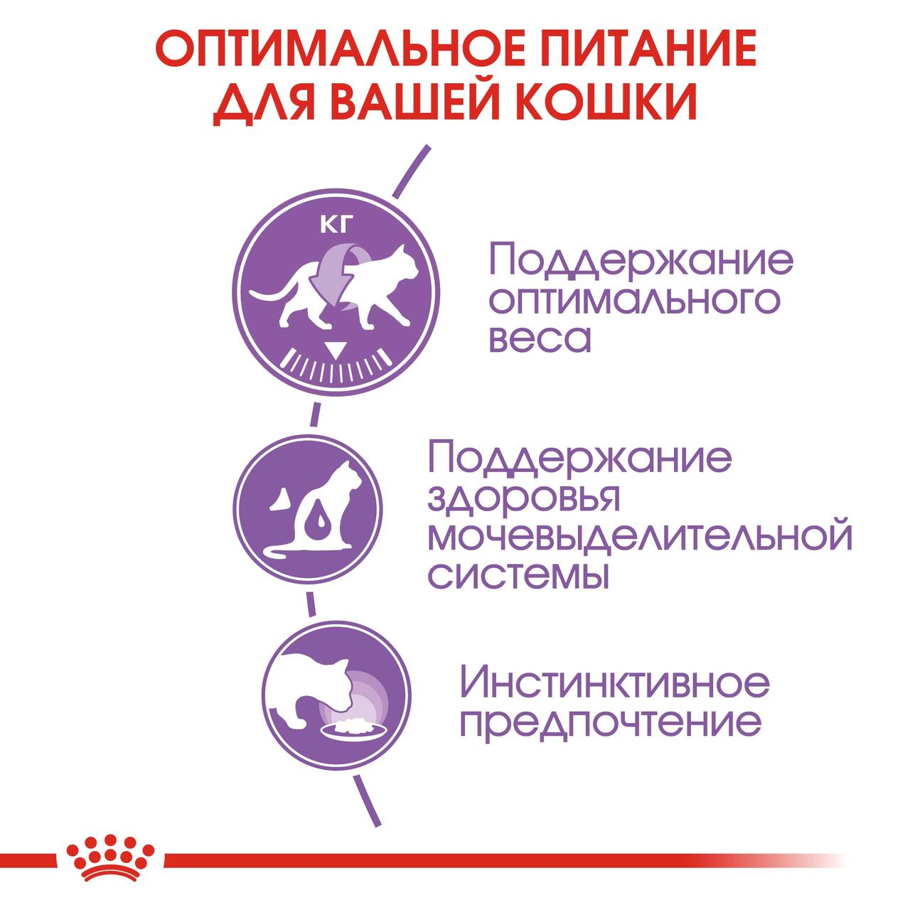 "Royal Canin" Sterilised Пауч для взрослых стерилизованных кошек Мелкие кусочки в соусе 85г - фото 4 - id-p201450386