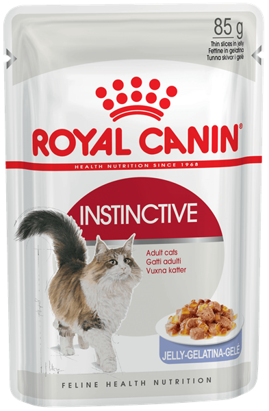 "Royal Canin" Instinctive Пауч для взрослых кошек Мелкие кусочки в желе 85г - фото 1 - id-p201450396
