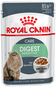 "Royal Canin" Digest sensitive Пауч для взрослых кошек Мелкие кусочки в соусе 85г