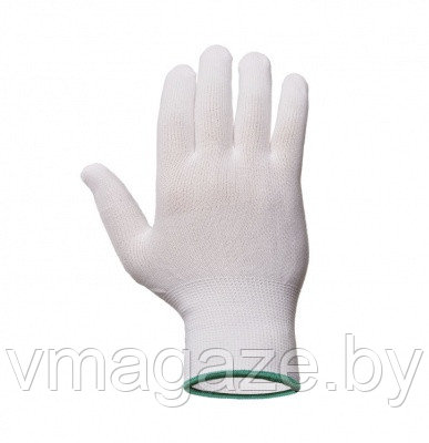 Перчатки нейлоновые без покрытия(цвет белый)(Ми)