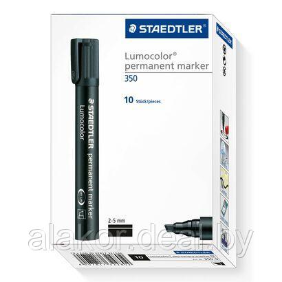 Маркер перманентный STAEDTLER Lumocolor 350, черный, 2-5мм - фото 2 - id-p200822050
