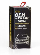 Моторное масло Mannol O.E.M. for VW Audi Skoda (металл) 5W-30 5л