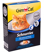 GimCat Витаминизированное лакомство GimCat с таурином и лососем, 20шт