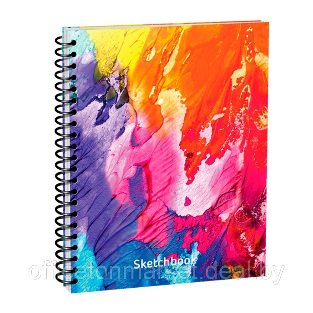 Скетчбук "Монотипия", А5, 100 листов, разноцветный - фото 1 - id-p201450985