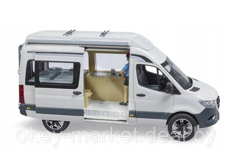 Игрушка Туристический микроавтобус MB Sprinter с фигуркой Bruder 02672 - фото 7 - id-p201451622