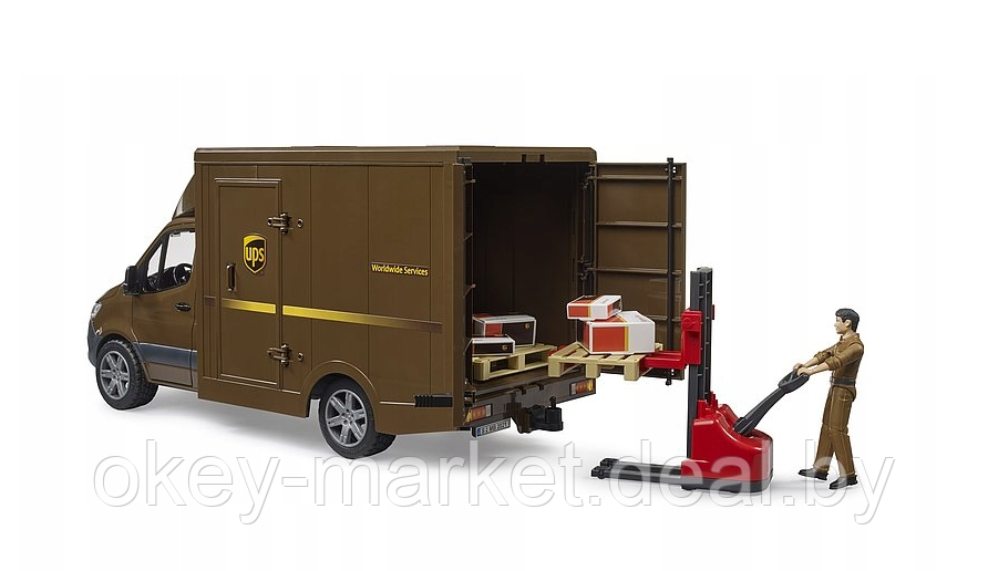 Игрушка Фургон MB Sprinter UPS с фигуркой Bruder 02678 - фото 3 - id-p201453209