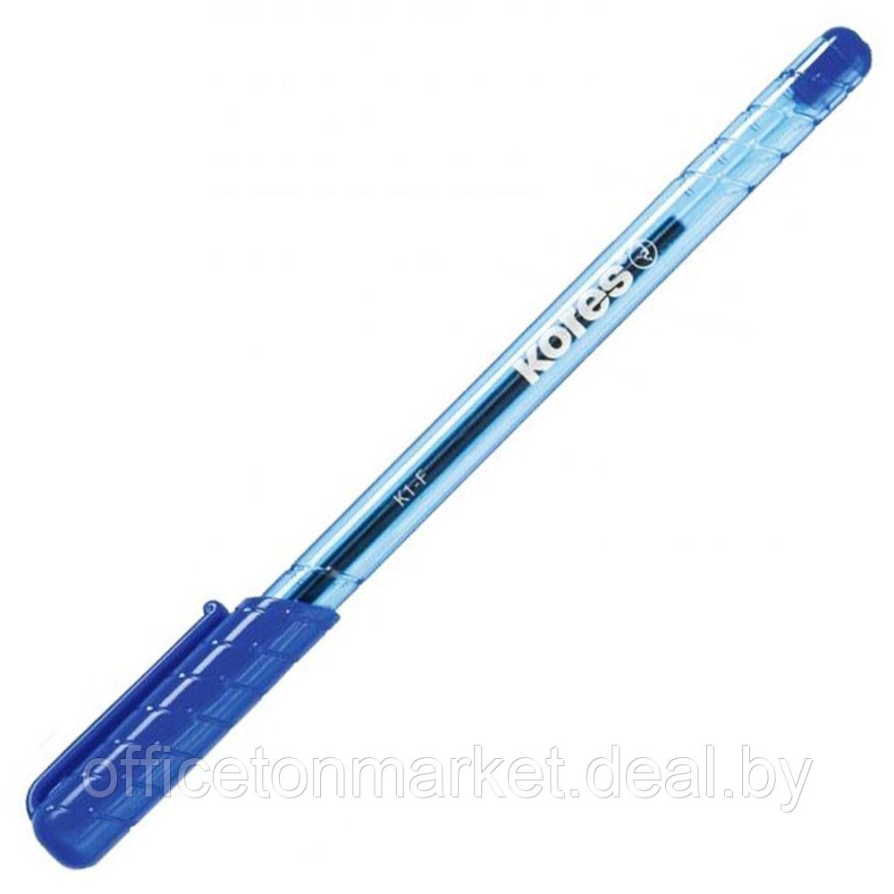 Ручка шариковая "К1", 0.5 мм, синий, стерж. синий - фото 1 - id-p199280093
