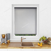 Рулонная штора Мини Lm Decor Джинс Светло-серый 180х185 см