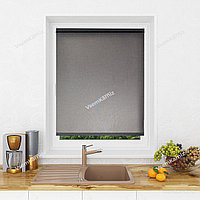 Рулонная штора Мини Lm Decor Джинс Серый 180х185 см