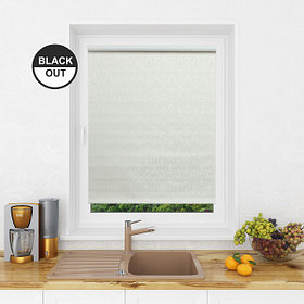 Рулонная штора Мини Блэкаут Lm Decor Ампир Белый 38х160 см