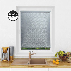 Рулонная штора Мини Блэкаут Lm Decor Ампир Серый 38х160 см