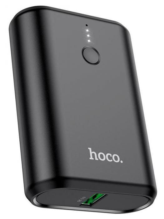 Внешний аккумулятор Hoco Power Bank Q3 Mayflower 10000mAh черный пауэрбанк для телефона - фото 1 - id-p201250554