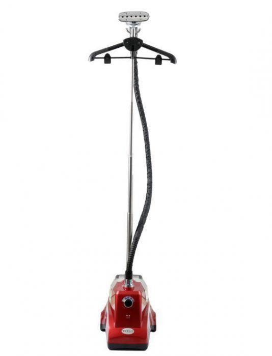 Напольный ручной вертикальный отпариватель для одежды с вешалкой KELLI КL-801 красный - фото 1 - id-p200718203