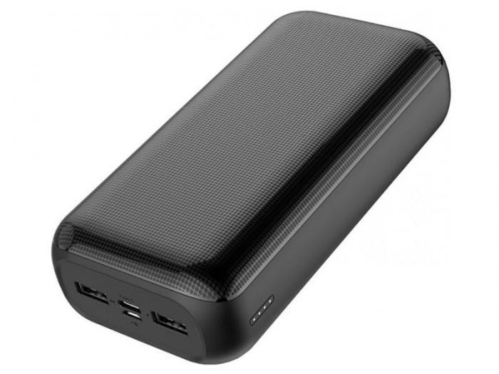 Внешний аккумулятор Golf Edgee G55-C 30000mAh черный Power Bank Пауэрбанк для зарядки телефона