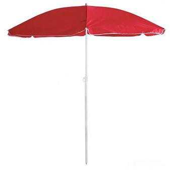 Пляжный зонт от солнца ЭКОС BU-69 большой торговый складной на дачу садовый уличный для дачи торговли красный