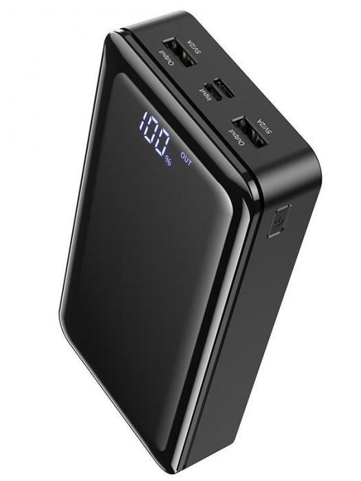 Внешний аккумулятор Borofone Power Bank BJ8 Extreme 30000mAh черный пауэрбанк для зарядки телефона - фото 1 - id-p200067593
