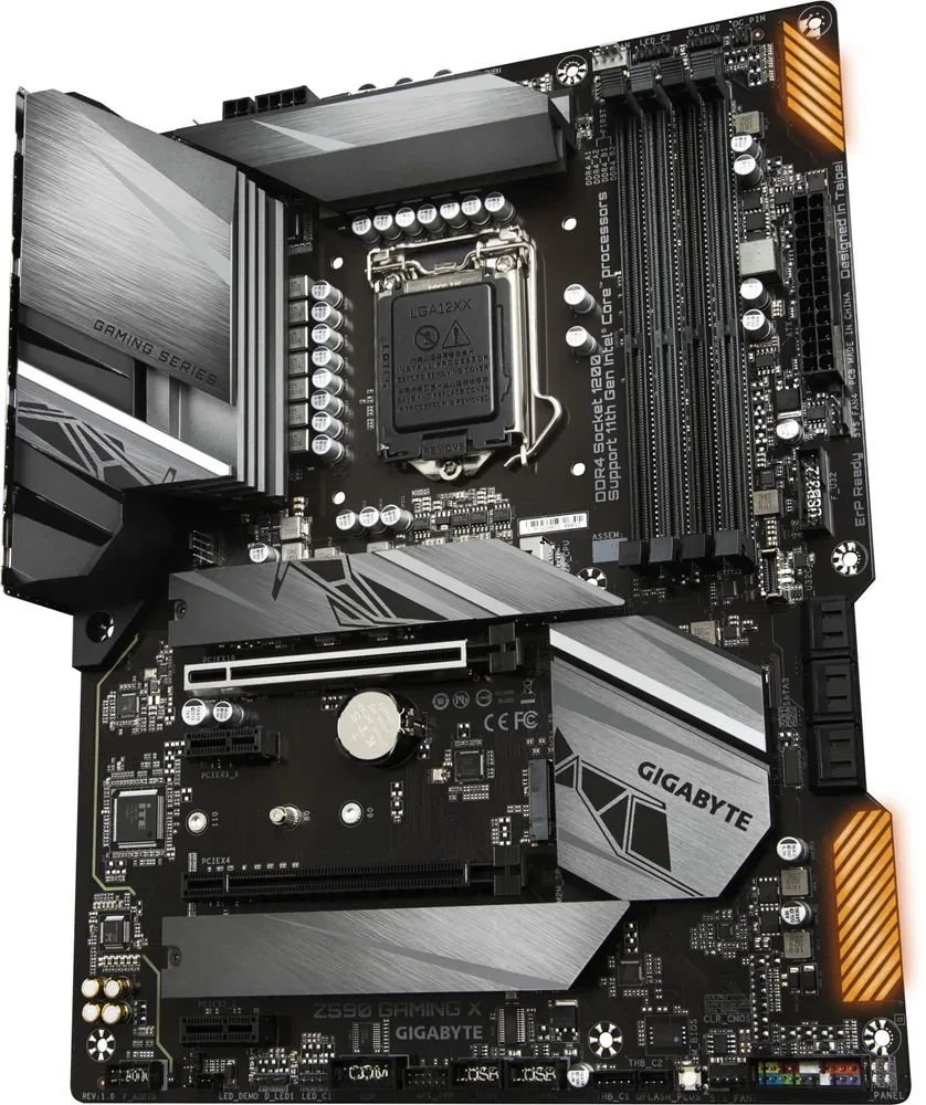 MB Gigabyte Z590 GAMING X Soc-1200 (Z590) PCI-E 4.0x16 PCI-E 3.0x16 2xPCI-Ex1 2xUltra M.2 3xM.2 2.5GbE LAN