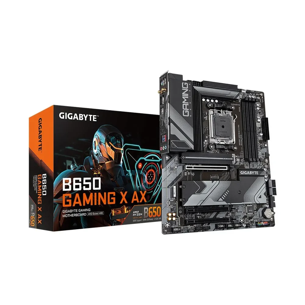 MB Gigabyte B650 GAMING X AX Soc-AM5 (B650) 3xPCI-Ex16 3xM.2 RAID 0/1/10 2.5GbE LAN Wi-Fi 6E BT 5.2 4xDDR5