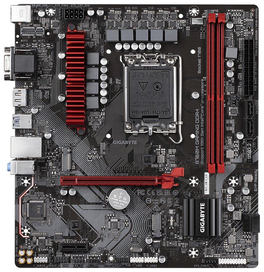 MB Gigabyte B760M GAMING DDR4 Soc-1700 (B760) PCI-Ex16 PCI-Ex1 2xM.2 2.5GbE LAN RAID 0/1/5/10 2xDDR4 5333MHz+