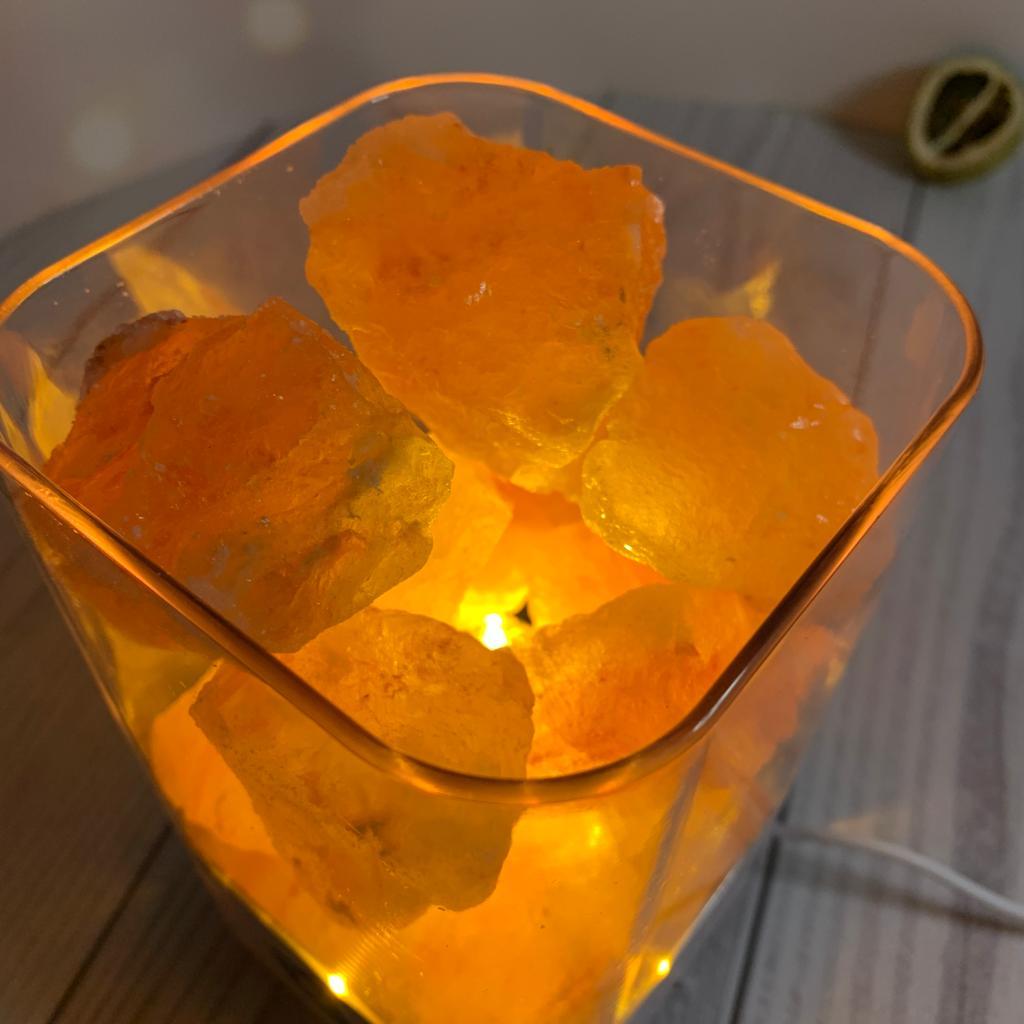 Соляной ионизирующий светильник-ночник «Crystal Salt Lamp» с розовой гималайской солью 0,7 кг - фото 5 - id-p201460447