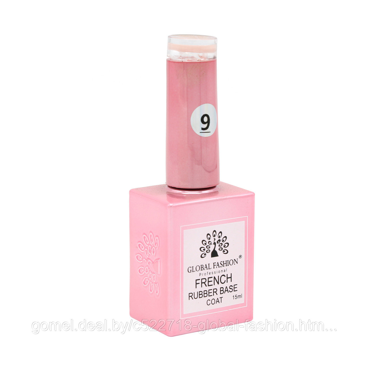 Каучуковая база для гель лака френч, Rubber Base Coat French, 15 мл., Global Fashion 09 - фото 4 - id-p151091777