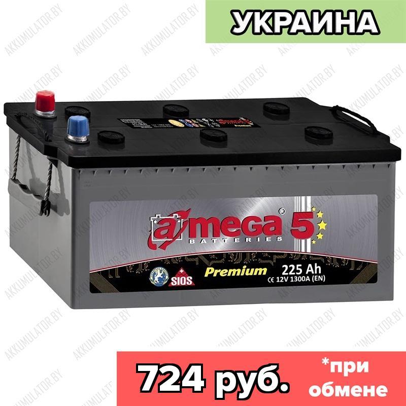 Аккумулятор A-Mega Premium 6СТ-225-А3 / 225Ah / 1 300А / Обратная полярность / 518 x 275 x 223