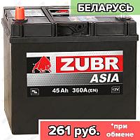 Аккумулятор Зубр Asia 45Ah / 360А / Прямая полярность / 238 x 127 x 200 (220)