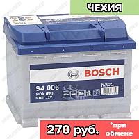 Аккумулятор Bosch S4 006 / [560 127 054] / Низкий / 60Ah / 540А / Прямая полярность / 242 x 175 x 175