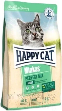 Корм для кошек Happy Cat Minkas Perfect Mix Домашняя птица, рыба и ягненок / 70416 - фото 1 - id-p201471436