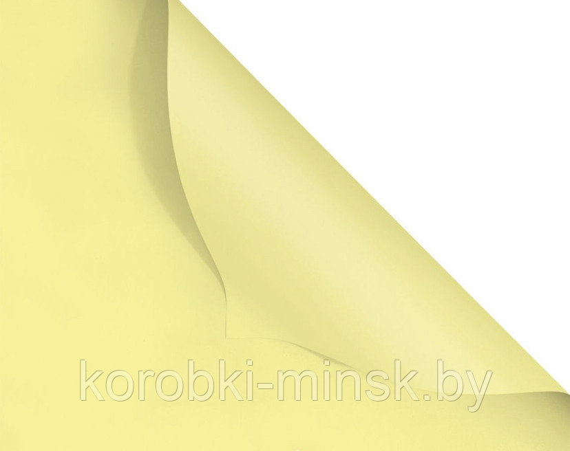 Пленка флористическая Монако 65 мкр  58см* 10м Пастельно-желтый