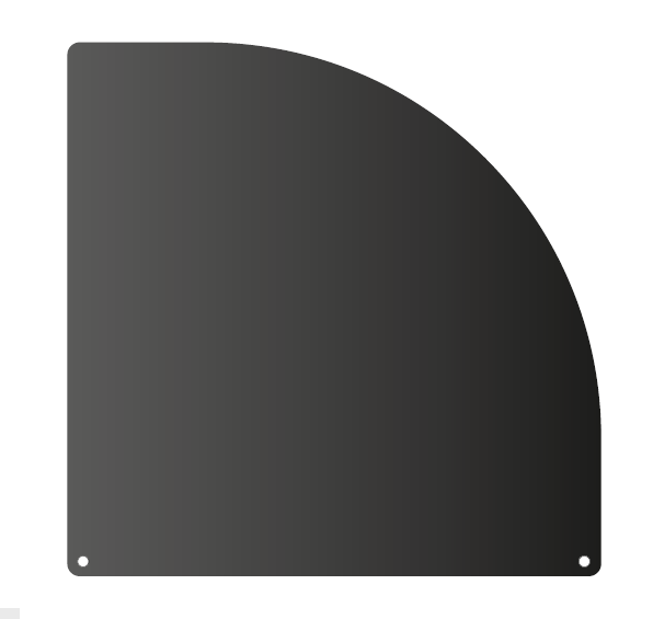 Лист под печь-камин КПД LP11 чёрный, размер 1200х1200 мм
