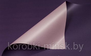 Пленка матовая 2-х сторонняя 65мкм, 58*10м, Нежно-розовый/пурпурный