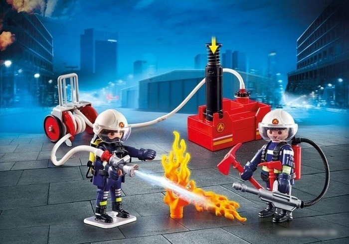 Конструктор Playmobil PM9468 Пожарные с водяным насосом - фото 4 - id-p201477688