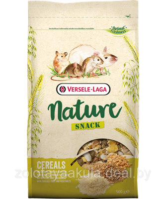 500гр Корм Versele-Laga NATURE SNACK CEREALS для кроликов и мелких домашних животных - фото 1 - id-p201477356